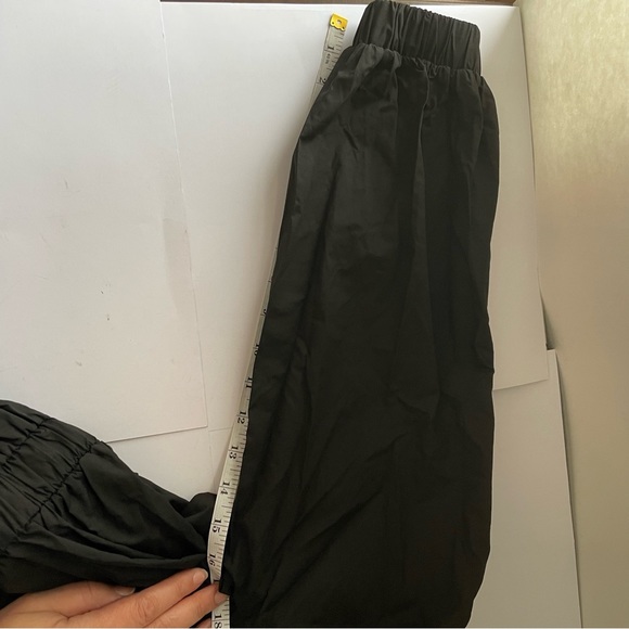 NWT Anthropologie Mare Mare Black Off-the-Shoulder Belted Jumpsuit Size S - Picture 11 of 12